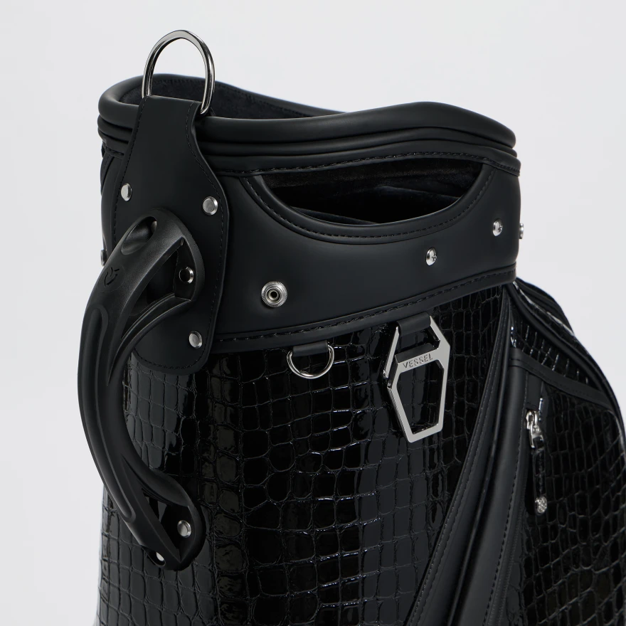 LTD RELEASE NOVELTY CROC-EMBOSSED LEATHER TOUR BAG in Onyx - Alternate Image 6