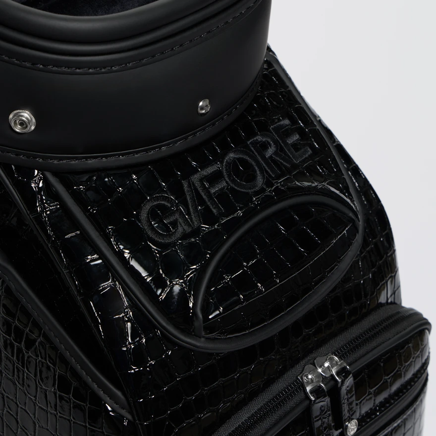 LTD RELEASE NOVELTY CROC-EMBOSSED LEATHER TOUR BAG in Onyx - Alternate Image 5