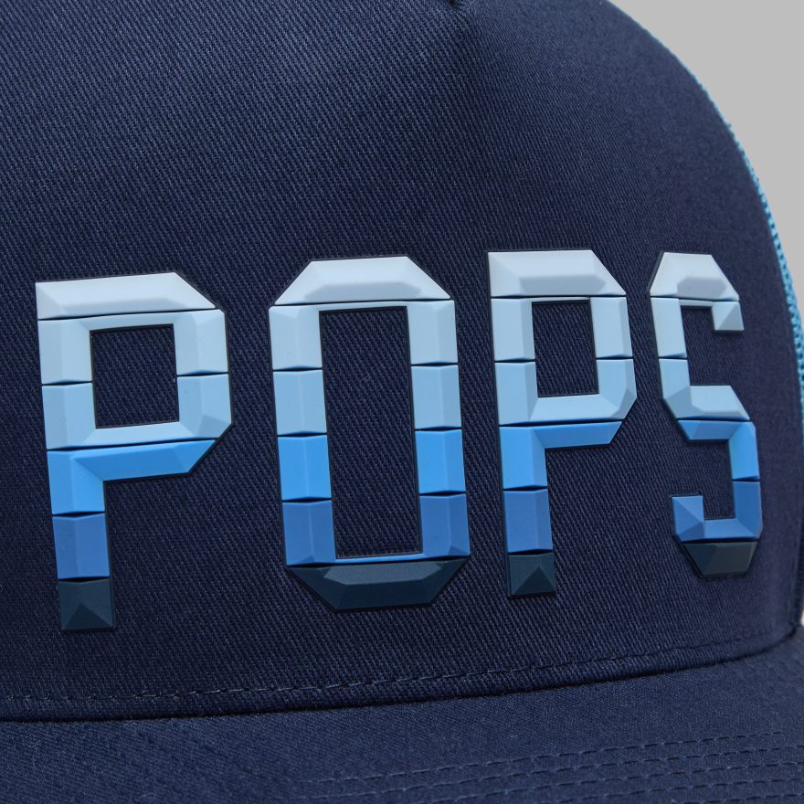 POPS GRADIENT TALL TRUCKER HAT in Twilight - Alternate Image 1