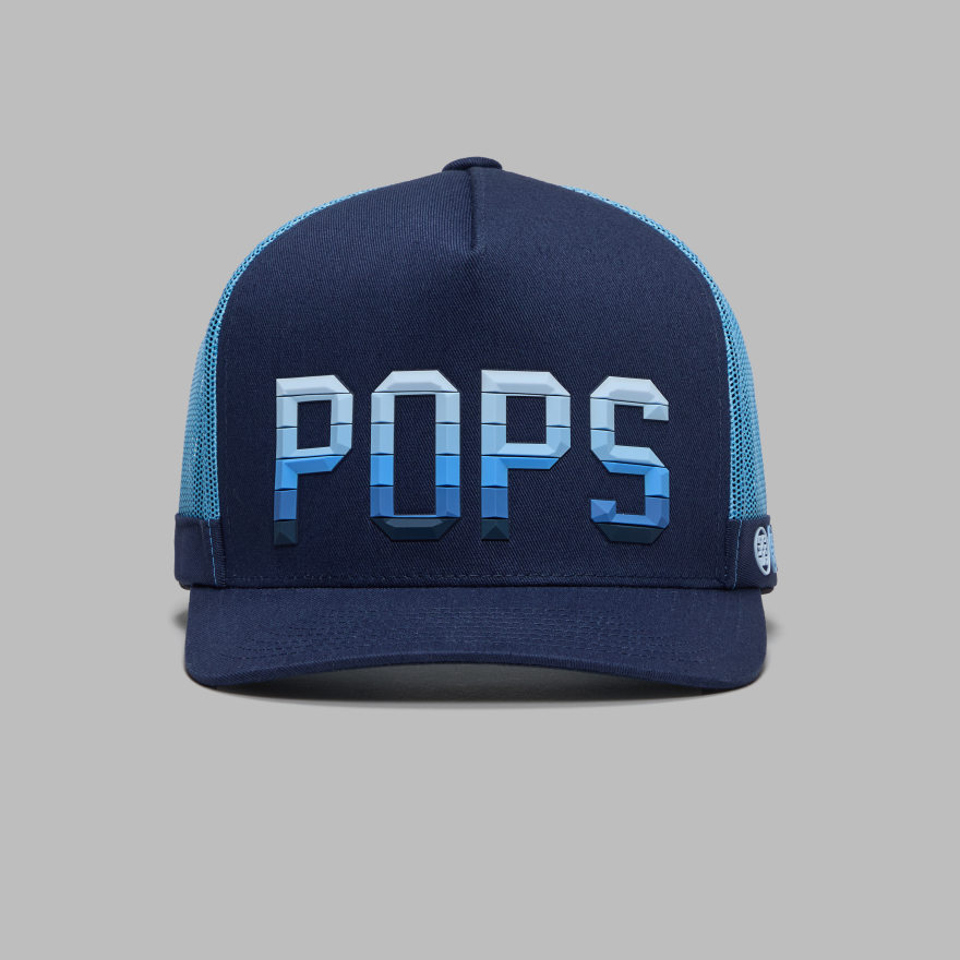 POPS GRADIENT TALL TRUCKER HAT in Twilight - Alternate Image 3