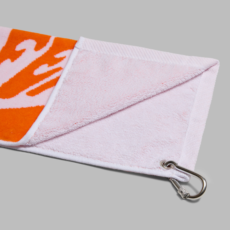 MOTHER GOLFER GOLF TOWEL in SNOW/SHOCKING ORANGE - Alternate Image 3