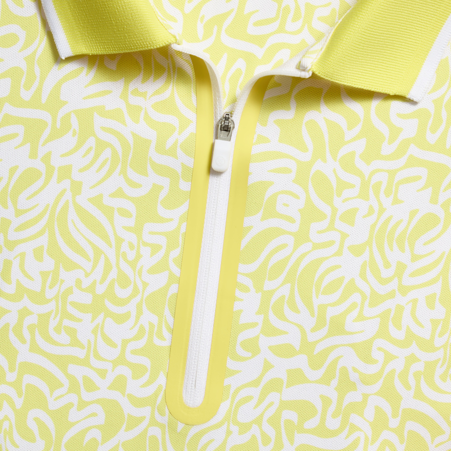 SCRIBBLE TECH PIQU&Eacute; SLEEVELESS POLO in Canary - Alternate Image 4