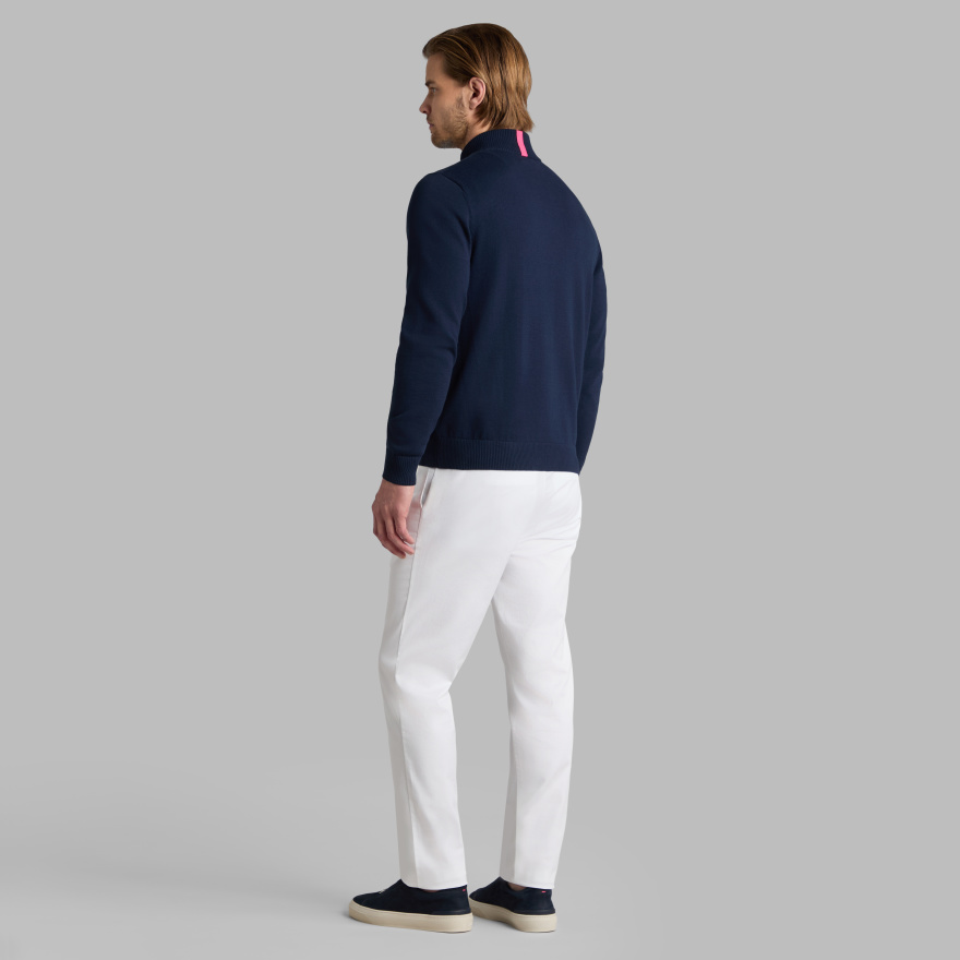 COOLING COTTON 1/4 ZIP JUMPER in Twilight - Alternate Image 3