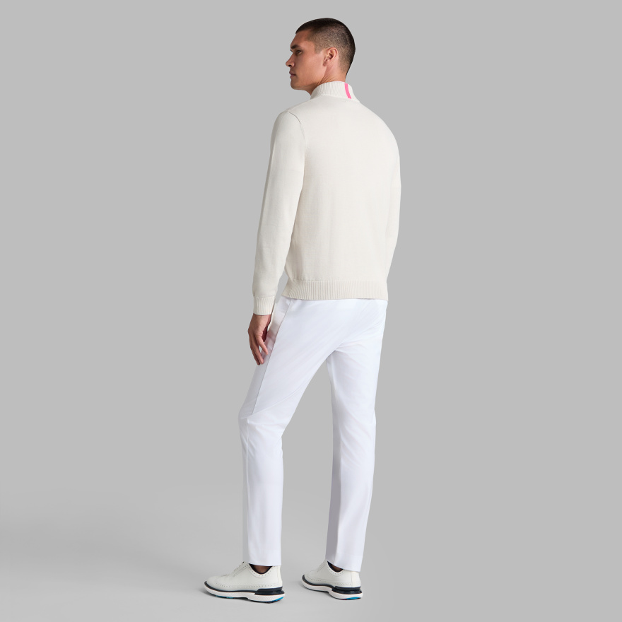 COOLING COTTON 1/4 ZIP JUMPER in PUMICE - Alternate Image 3