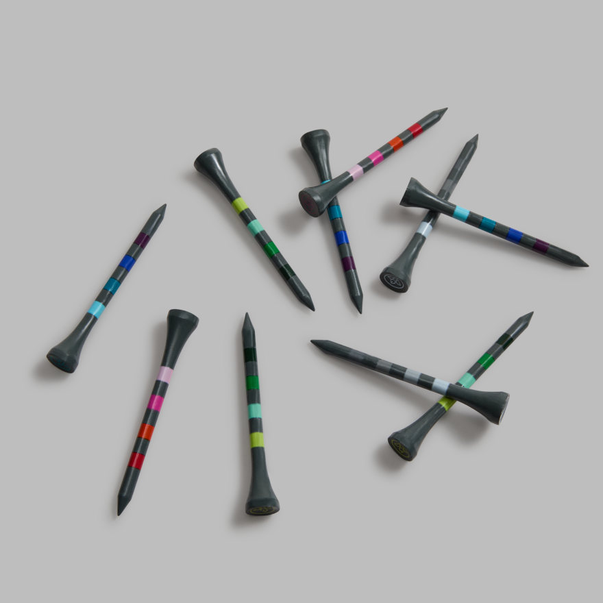 STRIPED GOLF TEES in Assorted - Alternate Image 2