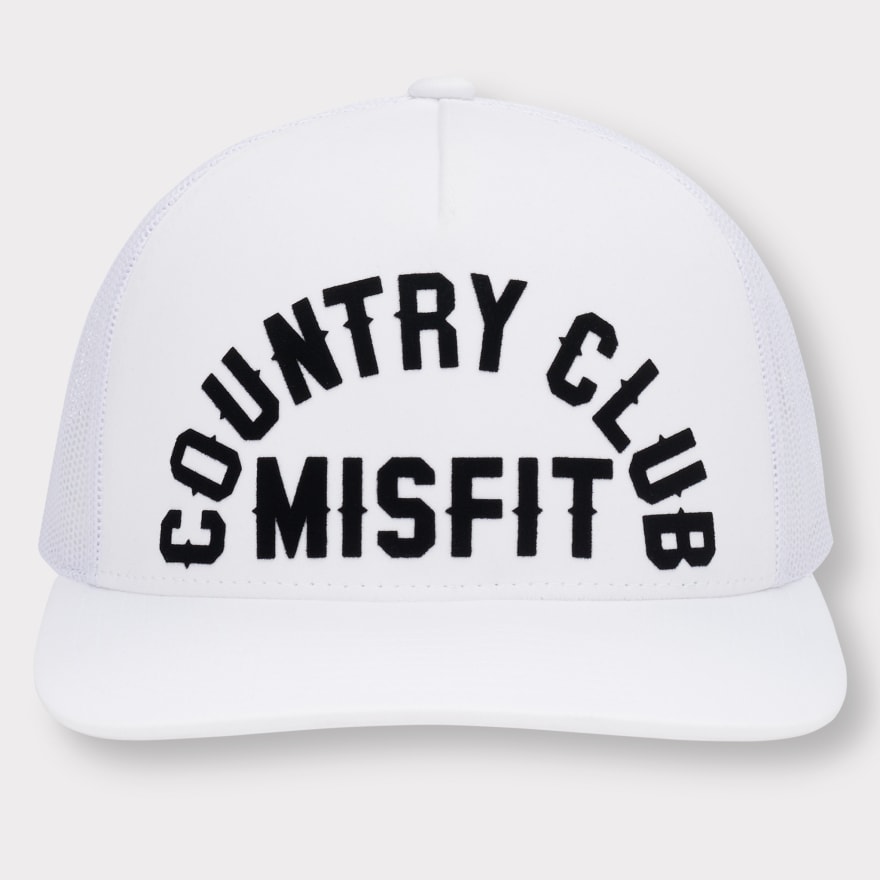 COUNTRY CLUB MISFIT TRUCKER HAT in Snow - Alternate Image 1