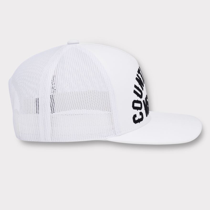 COUNTRY CLUB MISFIT TRUCKER HAT in Snow - Alternate Image 3
