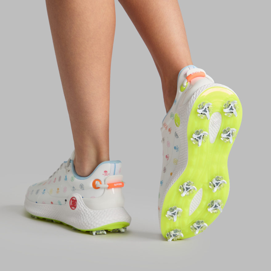 WOMEN'S MG4+ O2 G/LOCK SKULL & TEES GOLF SHOE in SNOW / MULTI - Alternate Image 5