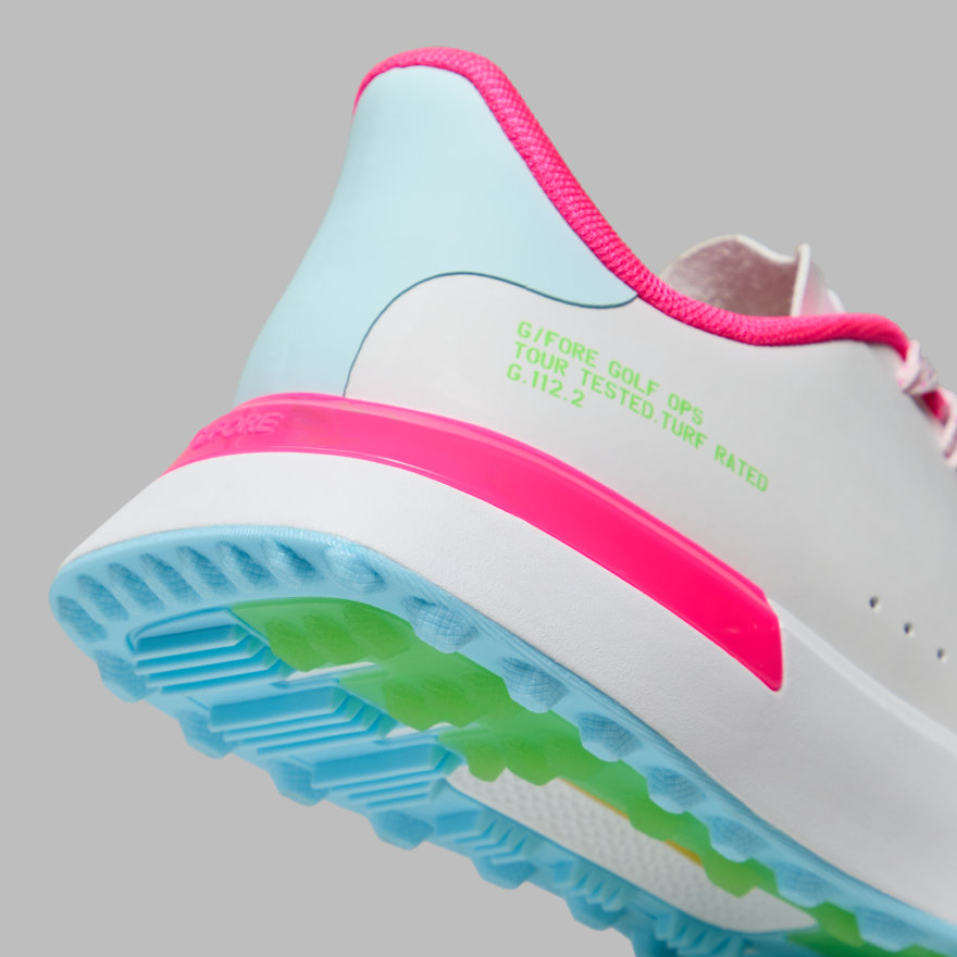 WOMEN'S G.112 LOVE G KILTIE GOLF SHOE in SNOW / MULTI - Alternate Image 1