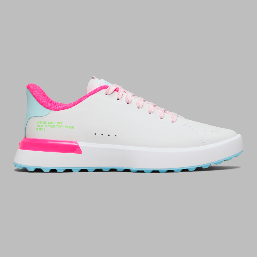 WOMEN'S G.112 LOVE G KILTIE GOLF SHOE in SNOW / MULTI - Alternate Image 2