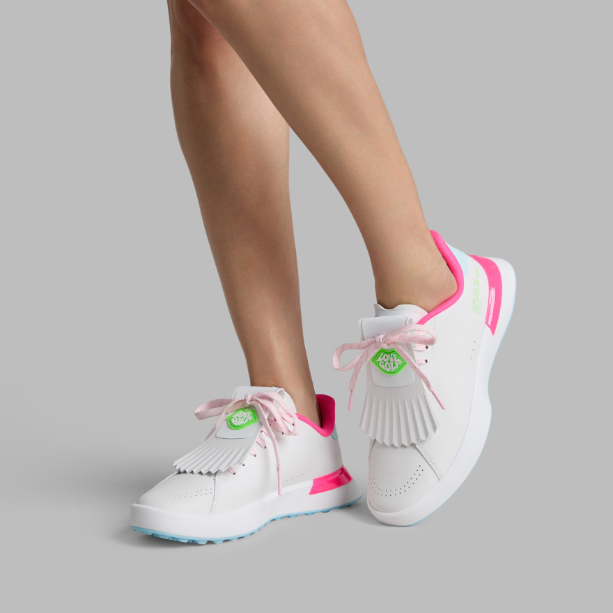 WOMEN'S G.112 LOVE G KILTIE GOLF SHOE in SNOW / MULTI - Alternate Image 5