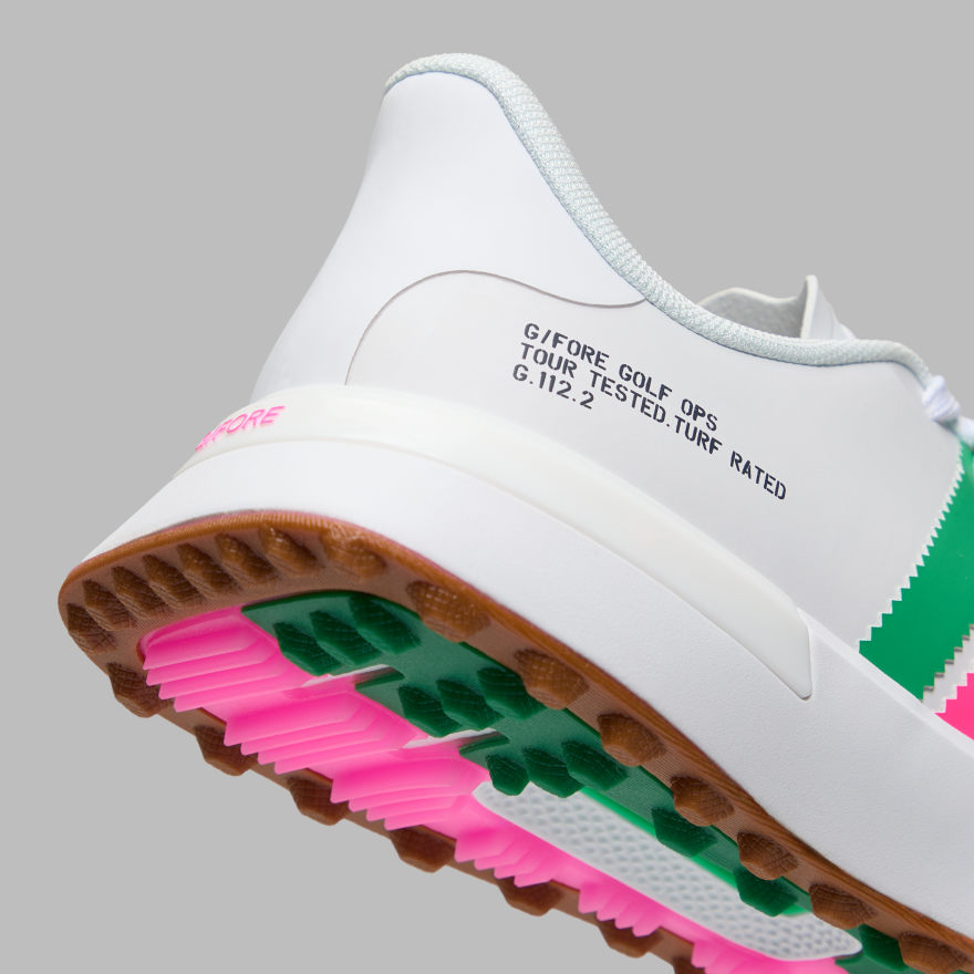 WOMEN'S G.112 STRIPE KILTIE GOLF SHOE in SNOW / MULTI - Alternate Image 1