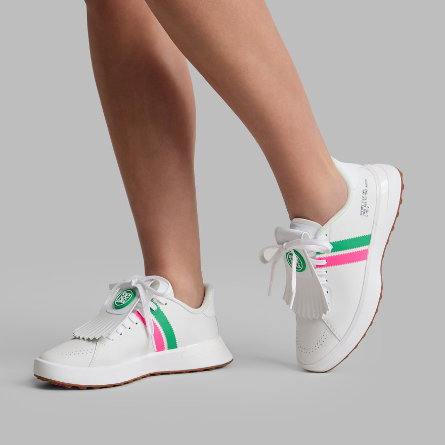 WOMEN'S G.112 STRIPE KILTIE GOLF SHOE in SNOW / MULTI - Alternate Image 5