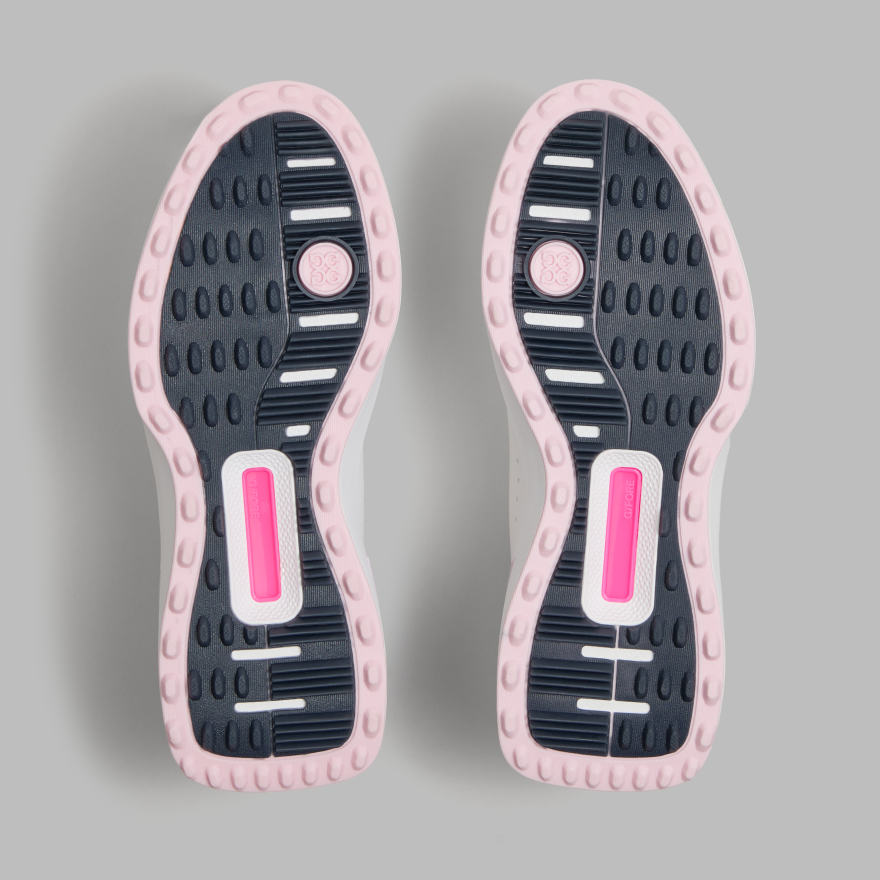 WOMEN'S LTD RELEASE G.112 PERFORATED KILTIE GOLF SHOE in Snow / Blush - Alternate Image 3