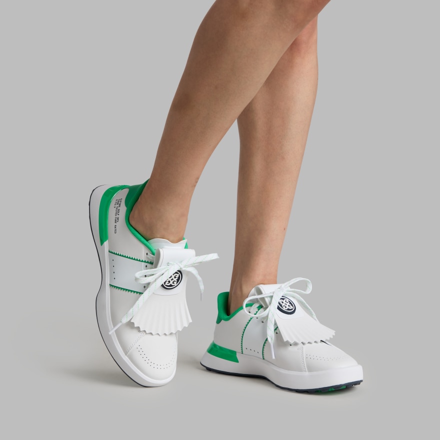 WOMEN'S LTD RELEASE G.112 SADDLE STRIPE KILTIE GOLF SHOE in Snow / Clover - Alternate Image 5
