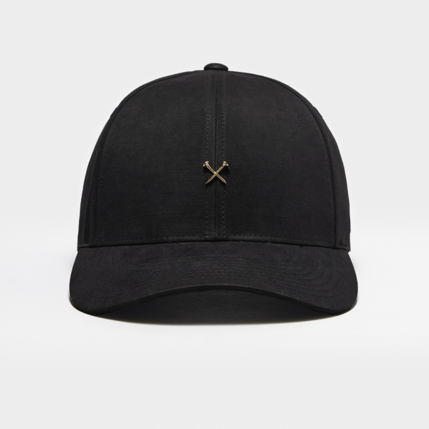 METAL TEES WAXED COTTON LOW PROFILE HAT in Onyx - Alternate Image 1