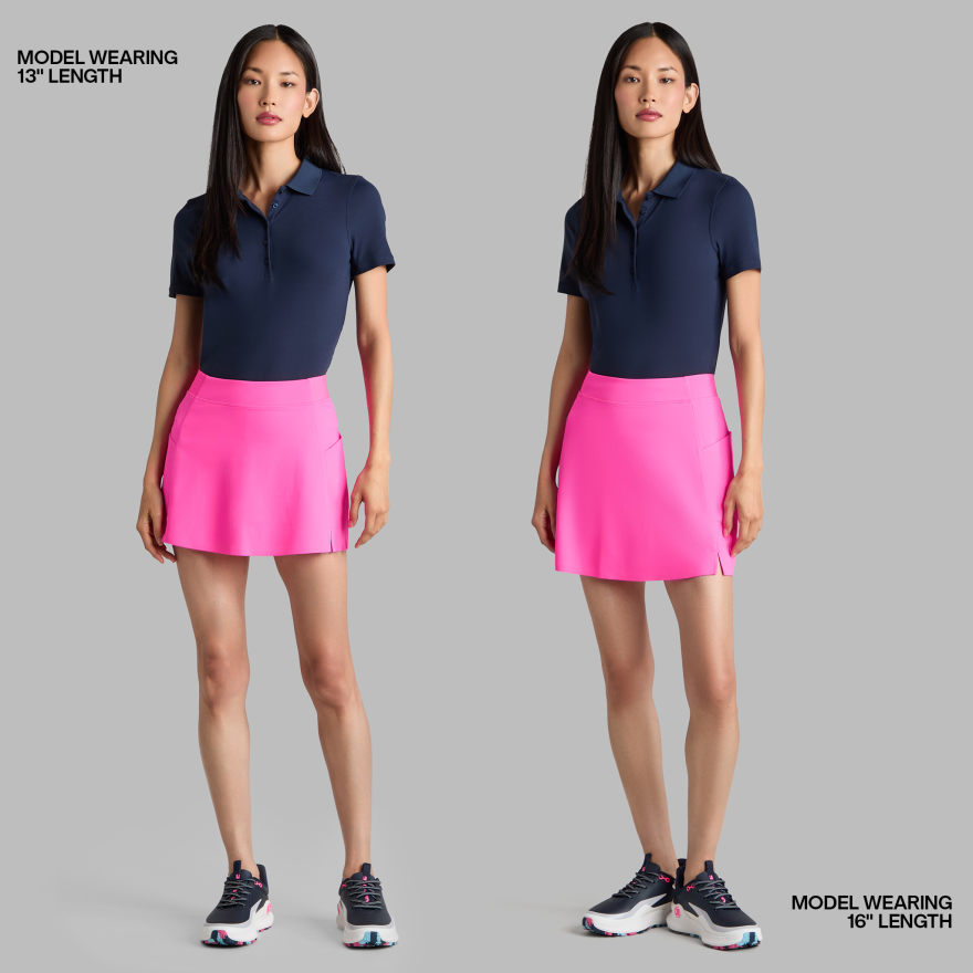 KNOCKOUT A-LINE SKORT in KNOCKOUT PINK - Alternate Image 2