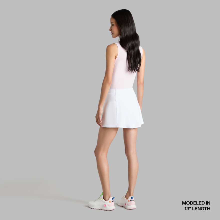 KNOCKOUT A-LINE SKORT in Snow - Alternate Image 3