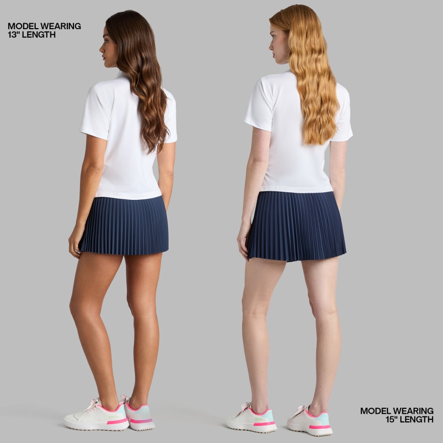MICROPLEAT STRETCH WOVEN HIGHWAISTED SKORT in Twilight - Alternate Image 3
