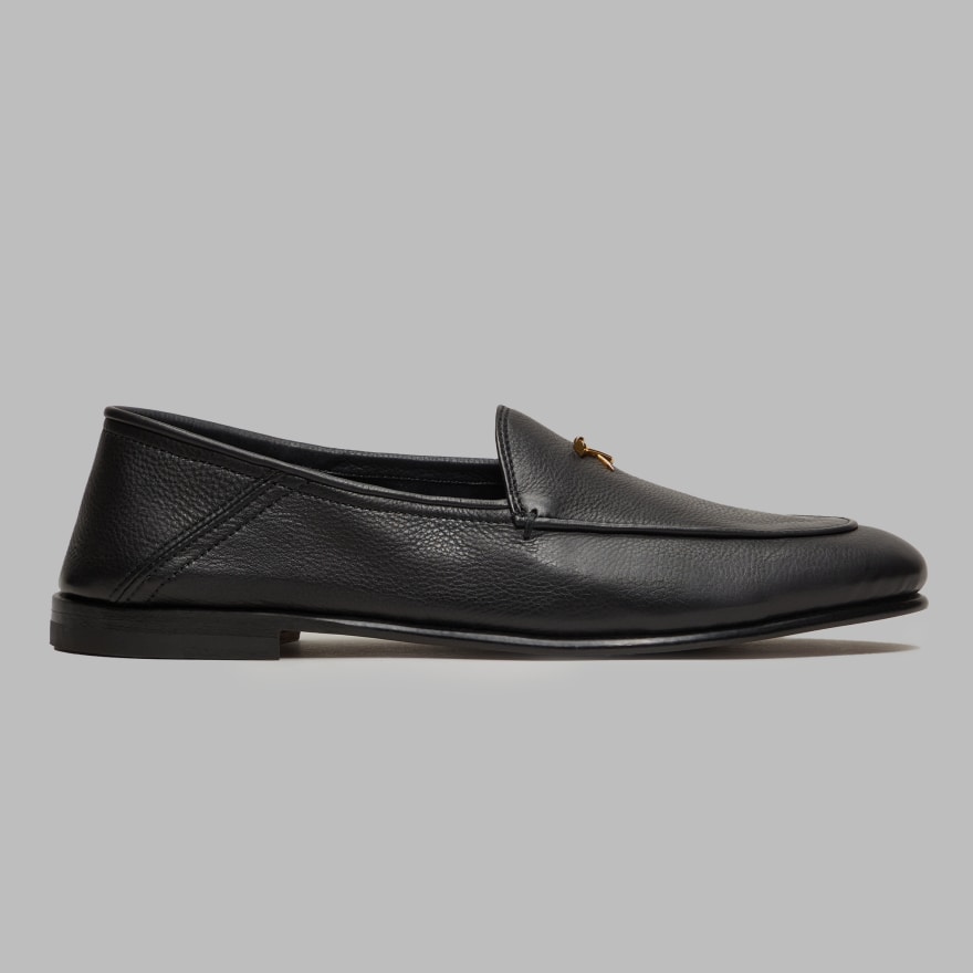 WOMEN'S METAL TEES LEATHER FLEX LOAFER in Onyx - Alternate Image 2