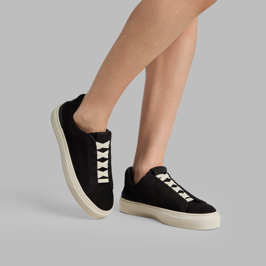 WOMEN'S ENDEAVOUR SLIP ON LEATHER SNEAKER in Onyx - Alternate Image 6