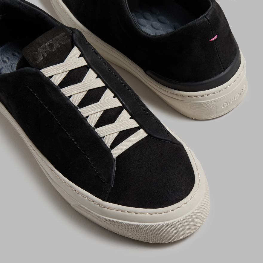 WOMEN'S ENDEAVOUR SLIP ON LEATHER SNEAKER in Onyx - Alternate Image 7