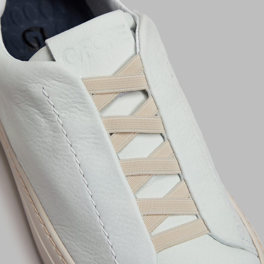 WOMEN'S ENDEAVOUR SLIP ON LEATHER SNEAKER in Snow - Alternate Image 1