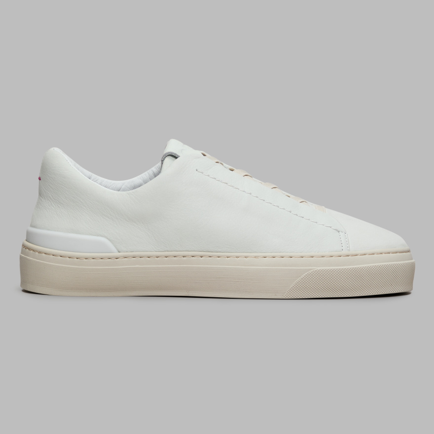 WOMEN'S ENDEAVOUR SLIP ON LEATHER SNEAKER in Snow - Alternate Image 2