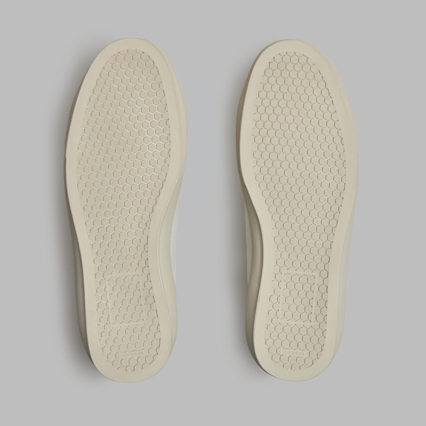 WOMEN'S ENDEAVOUR SLIP ON LEATHER SNEAKER in Snow - Alternate Image 3