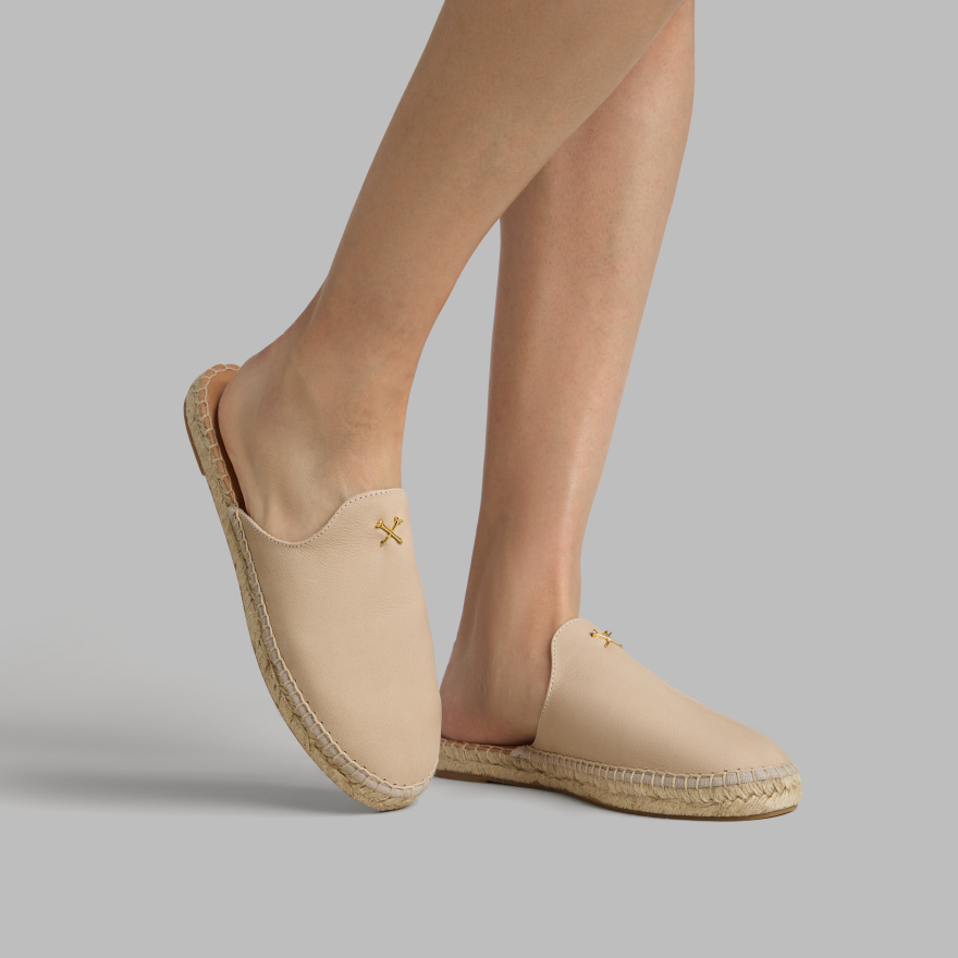 WOMEN'S METAL TEES NUBUCK ESPADRILLE in PUMICE - Alternate Image 5