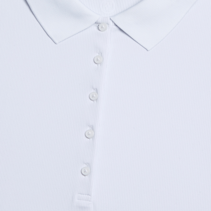 TECH NYLON RIB POLO in Snow - Alternate Image 4