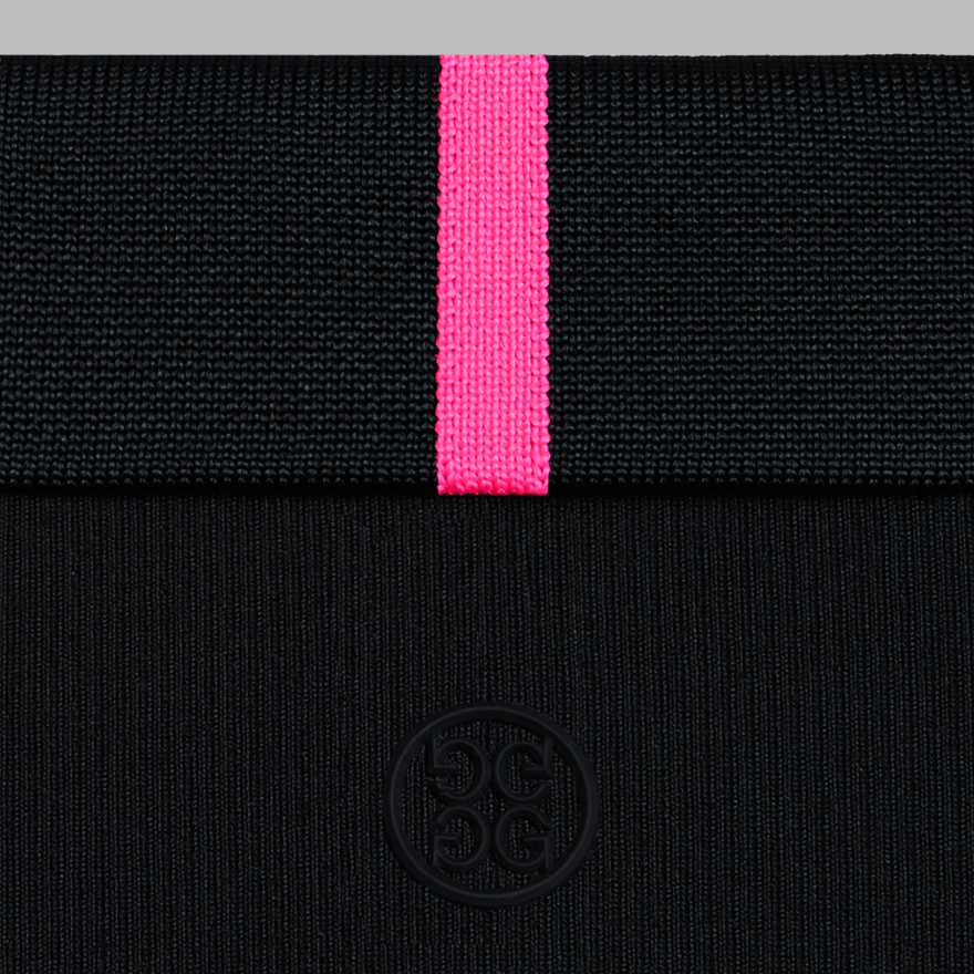 RIBBED TECH NYLON LONG SLEEVE POLO in Onyx - Alternate Image 5
