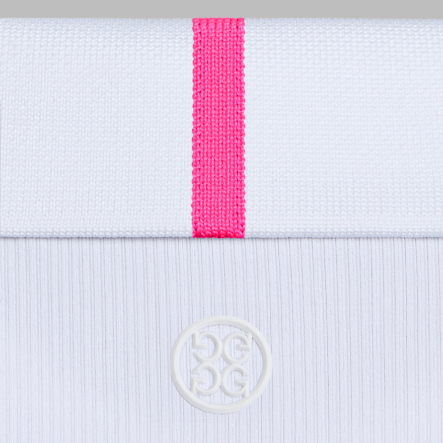 RIBBED TECH NYLON LONG SLEEVE POLO in Snow - Alternate Image 5