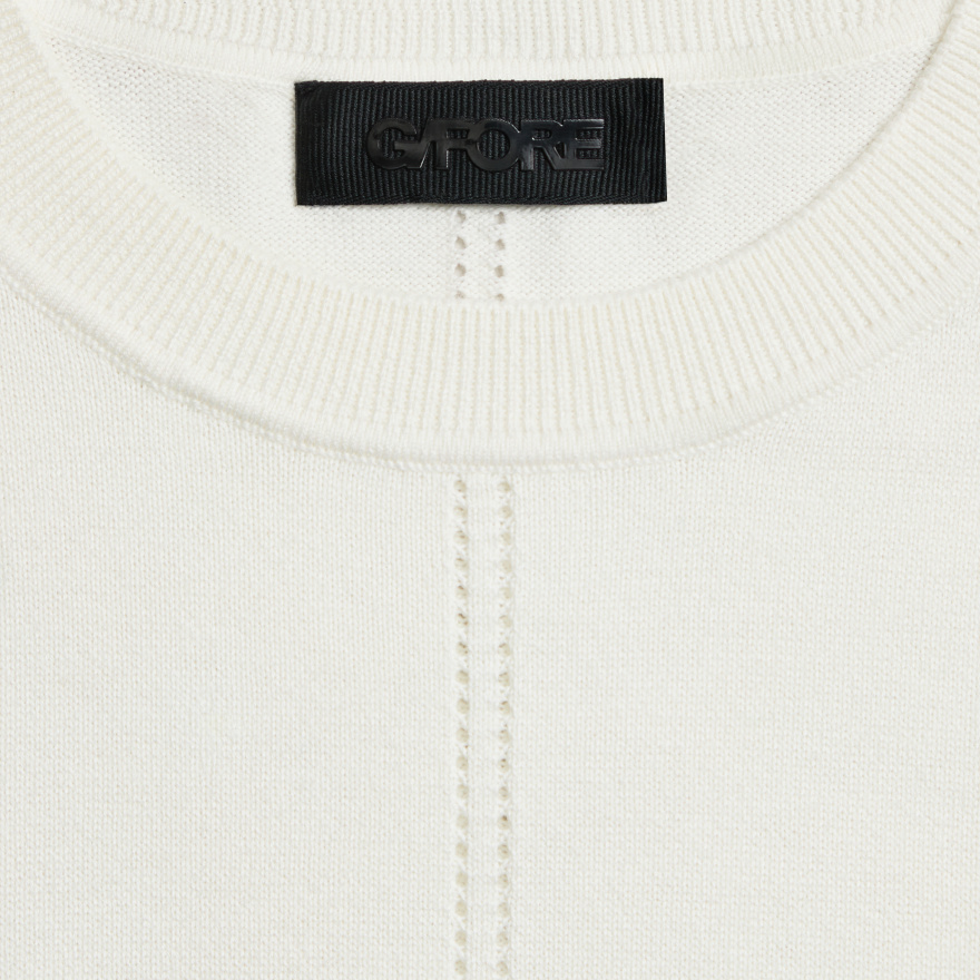 LTD RELEASE COOLING COTTON SLEEVELESS SWEATER in CHALK WHITE - Alternate Image 4