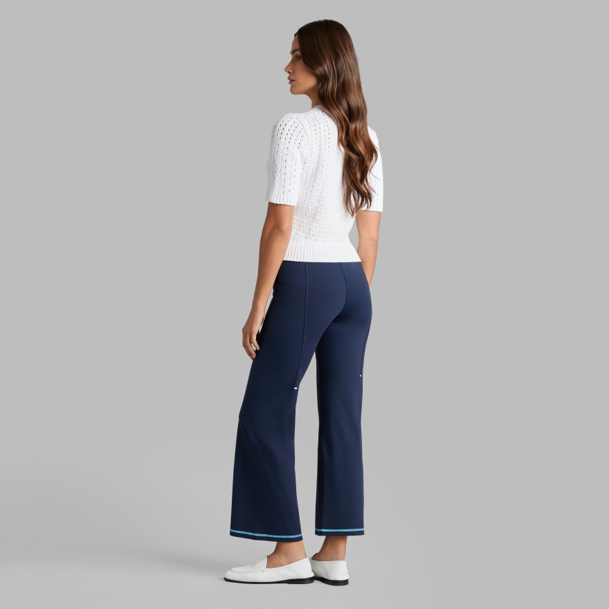 LTD RELEASE VILLA COTTON BLEND CROPPED SHORT SLEEVE SWEATER in Snow - Alternate Image 3