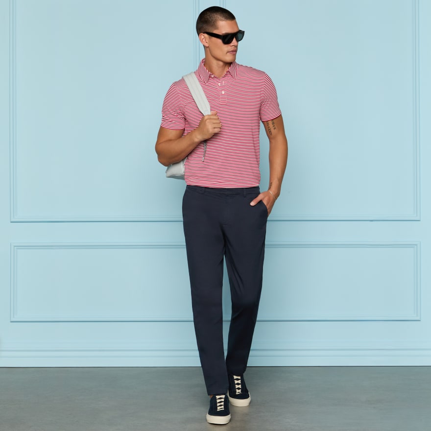 ALL PLAY COTTON STRETCH STRAIGHT LEG TROUSER in Twilight - Alternate Image 1