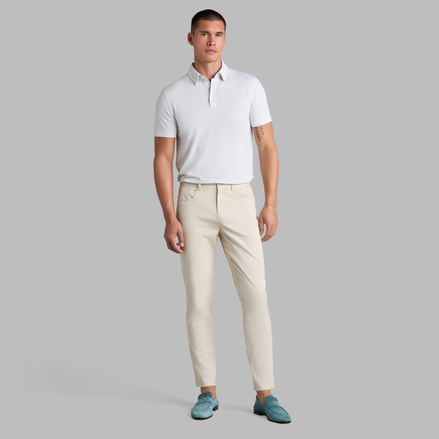 ALL PLAY COTTON STRETCH 5 POCKET STRAIGHT LEG PANT in PUMICE - Alternate Image 2