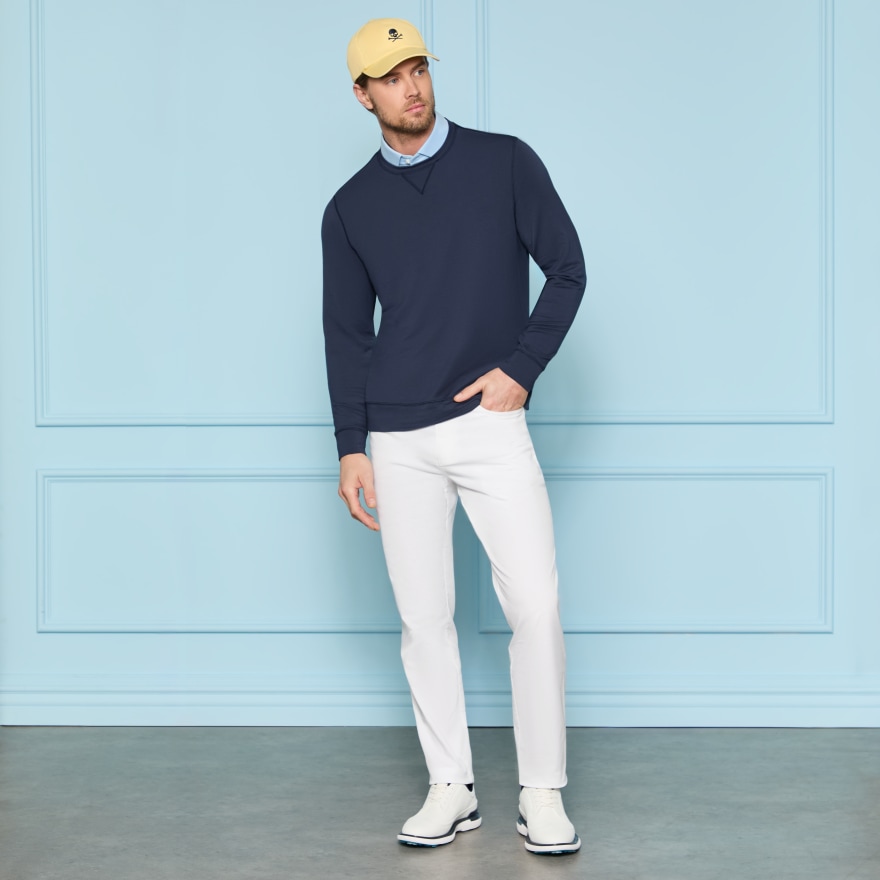 ALL PLAY COTTON STRETCH 5 POCKET STRAIGHT LEG TROUSER in Snow - Alternate Image 1