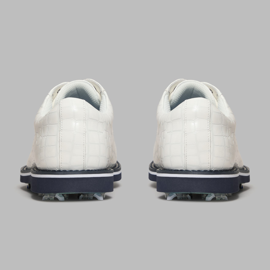 MEN'S LTD RELEASE GALLIVANTER G/LOCK CROC-EMBOSSED LEATHER DERBY GOLF SHOE in Snow - Alternate Image 4