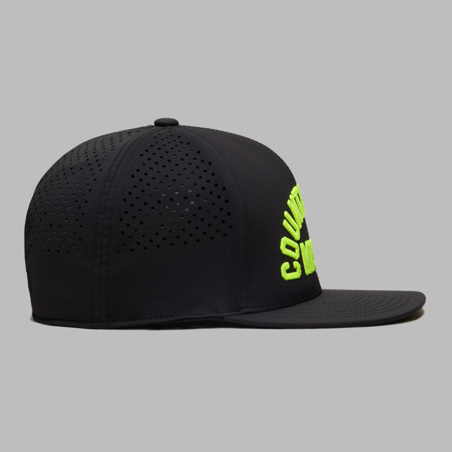 LTD RELEASE COUNTRY CLUB MISFIT PERFORATED DELTA HAT in ONYX / ELECTRIC - Alternate Image 3