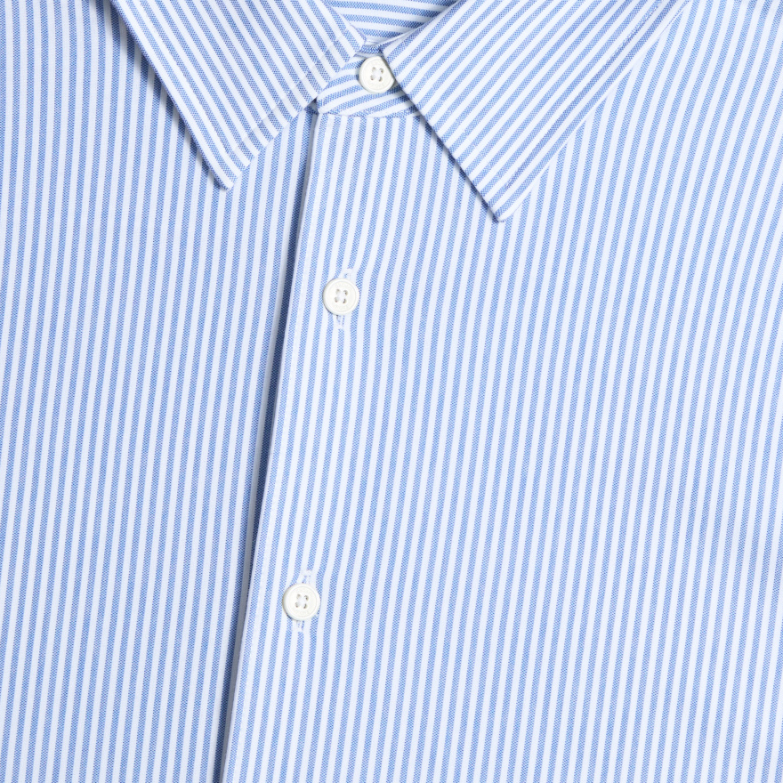 LTD RELEASE LUXE COTTON BLEND SHIRT in SNOW / LISBON - Alternate Image 4