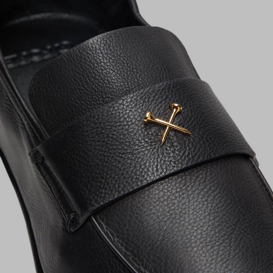 MEN'S METAL TEES LEATHER FLEX LOAFER in Onyx - Alternate Image 1