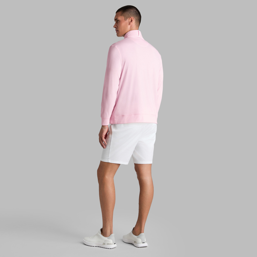 SOFT TOUCH JERSEY 1/4 ZIP in Blush - Alternate Image 3