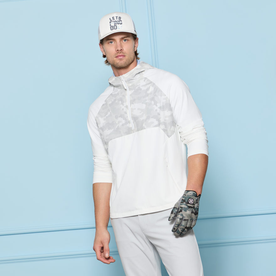 HYBRID 1/4 ZIP HOODED PULLOVER | MEN'S PULLOVERS & QUARTER-ZIPS
