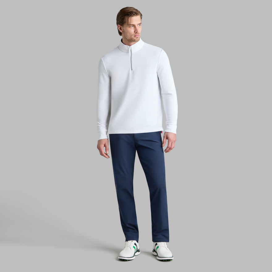 WAFFLE KNIT QUARTER ZIP - Alternate Image 2