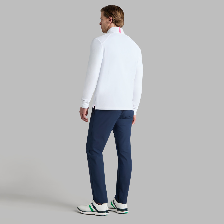 WAFFLE KNIT QUARTER ZIP - Alternate Image 3