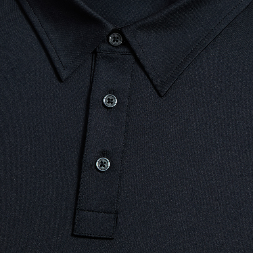 SOLID TECH JERSEY POLO in Onyx - Alternate Image 4