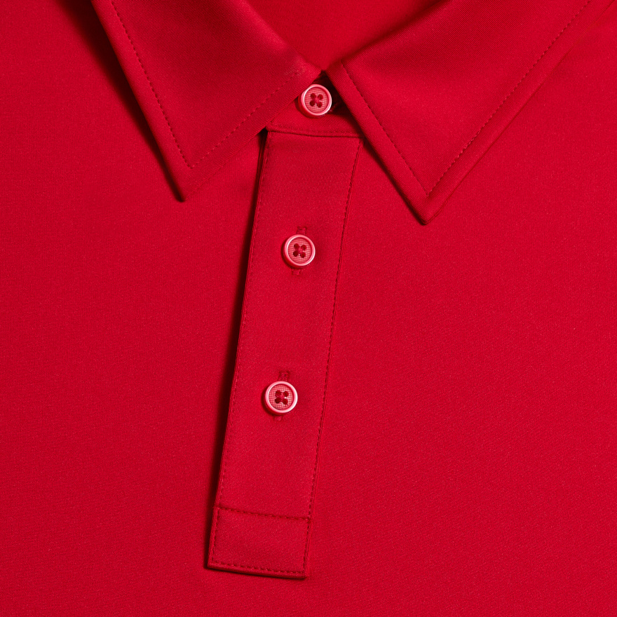SOLID TECH JERSEY POLO in RUBY - Alternate Image 4