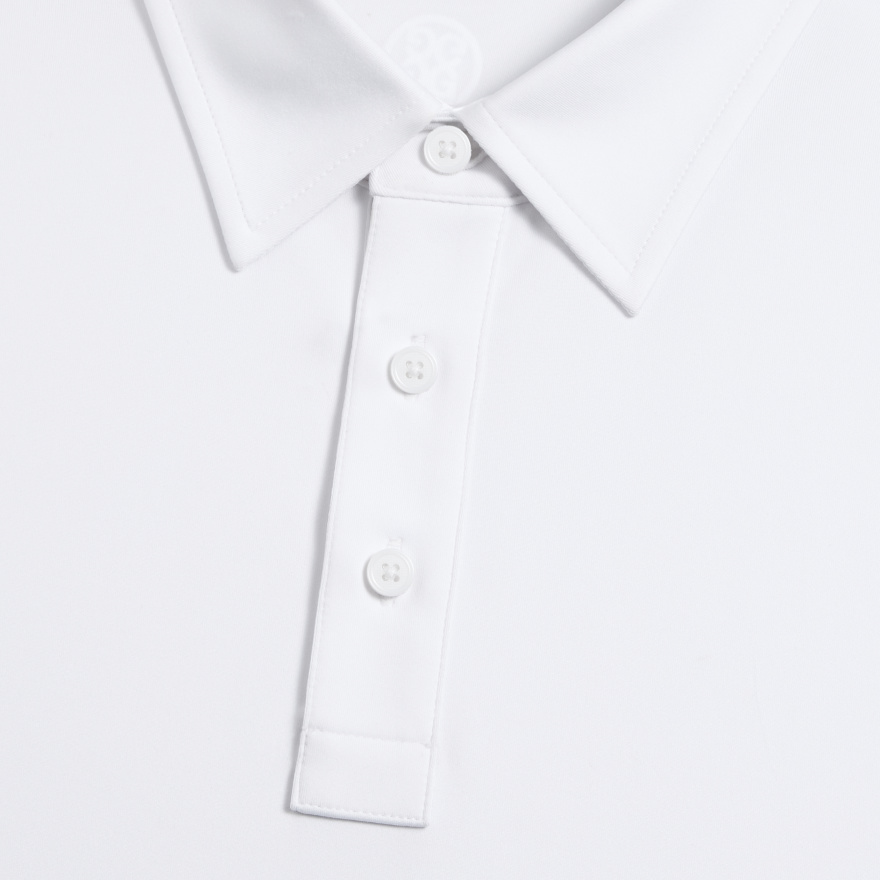 SOLID TECH JERSEY POLO in Snow - Alternate Image 4