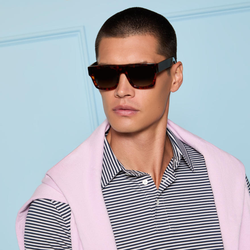 ALL PLAY STRIPE STRETCH KNIT POLO in Twilight - Alternate Image 4